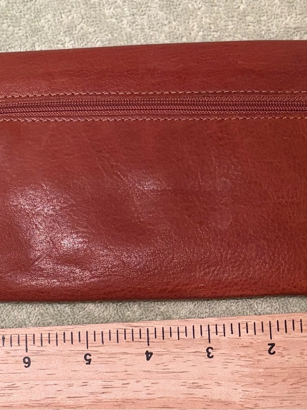 Dockers Brown Genuine Leather Checkbook Wallet